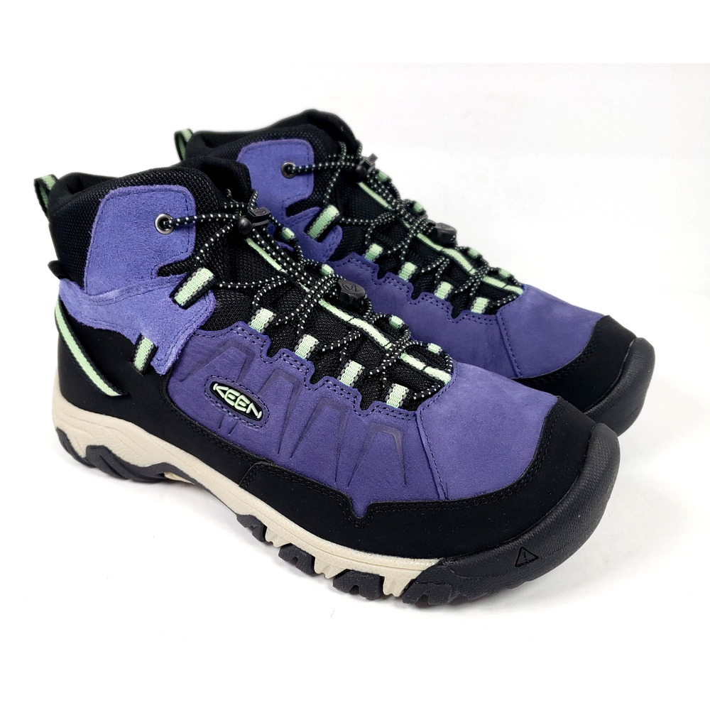 Keen Targhee IV Mid WP Youth Size 6Y Womens Sz 7.5 Skipper Blue Leather Boots